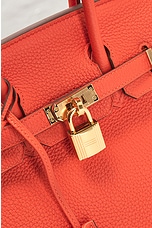 FWRD Renew Hermes Togo Birkin 25 Handbag in Orange, view 6, click to view large image.