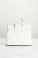 FWRD Renew Hermes Togo Birkin 25 Handbag in Cream, view 3, click to view large image.