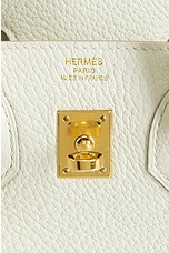 FWRD Renew Hermes Togo Birkin 25 Handbag in Cream, view 5, click to view large image.