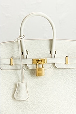 FWRD Renew Hermes Togo Birkin 25 Handbag in Cream, view 6, click to view large image.