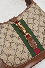 FWRD Renew Gucci GG Jackie Shoulder Bag in Brown, view 6, click to view large image.