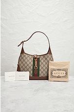 FWRD Renew Gucci GG Jackie Shoulder Bag in Brown, view 9, click to view large image.