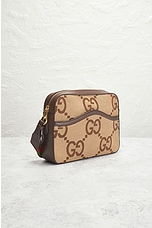 FWRD Renew Gucci Jumbo GG Canvas Messenger Bag in Brown, view 4, click to view large image.