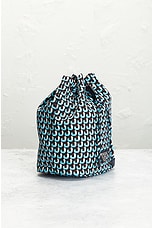 FWRD Renew Prada Drawstring Shoulder Bag in Blue, view 4, click to view large image.