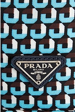 FWRD Renew Prada Drawstring Shoulder Bag in Blue, view 5, click to view large image.