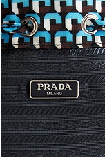FWRD Renew Prada Drawstring Shoulder Bag in Blue, view 6, click to view large image.