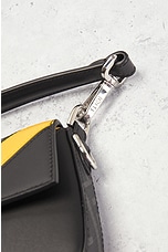 FWRD Renew Fendi Diagonal Zucca 2 Way Baguette Shoulder Bag in Black, view 6, click to view large image.