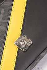 FWRD Renew Fendi Diagonal Zucca 2 Way Baguette Shoulder Bag in Black, view 7, click to view large image.