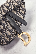 FWRD Renew Dior Oblique Saddle Bag in Black, view 5, click to view large image.
