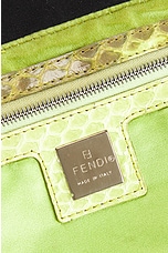 FWRD Renew Fendi Mama Floral Embroidered Baguette Shoulder Bag in Black, view 5, click to view large image.