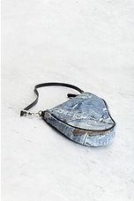 FWRD Renew Dior Denim Saddle Bag in Blue, view 4, click to view large image.