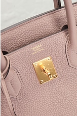 FWRD Renew Hermes Clemence Birkin 30 Handbag in Glycine, view 5, click to view large image.
