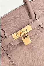 FWRD Renew Hermes Clemence Birkin 30 Handbag in Glycine, view 6, click to view large image.