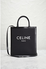 FWRD Renew Celine Vertical Cabas Tote Bag in Black, view 2, click to view large image.