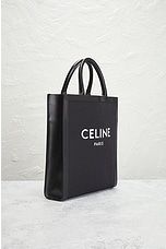 FWRD Renew Celine Vertical Cabas Tote Bag in Black, view 4, click to view large image.