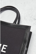 FWRD Renew Celine Vertical Cabas Tote Bag in Black, view 7, click to view large image.