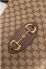 FWRD Renew Gucci Horsebit Tote Bag in Beige, view 5, click to view large image.