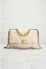 FWRD Renew Chanel Matelasse Chain Shoulder Bag in White, view 2, click to view large image.