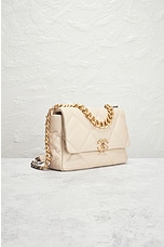 FWRD Renew Chanel Matelasse Chain Shoulder Bag in White, view 4, click to view large image.