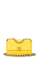 FWRD Renew Chanel Matelasse Chain Shoulder Bag in Yellow, view 1, click to view large image.