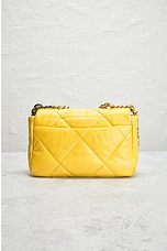 FWRD Renew Chanel Matelasse Chain Shoulder Bag in Yellow, view 3, click to view large image.
