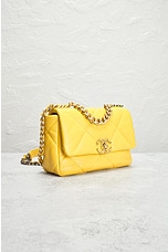 FWRD Renew Chanel Matelasse Chain Shoulder Bag in Yellow, view 4, click to view large image.