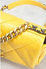FWRD Renew Chanel Matelasse Chain Shoulder Bag in Yellow, view 7, click to view large image.