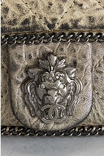 FWRD Renew Chanel Lion Chain Flap Shoulder Bag in Grey, view 6, click to view large image.