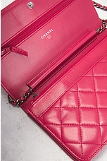 FWRD Renew Chanel Boy Wallet On Chain Bag in Red, view 6, click to view large image.
