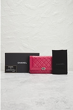 FWRD Renew Chanel Boy Wallet On Chain Bag in Red, view 8, click to view large image.