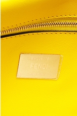 FWRD Renew Fendi Zucca Chain Shoulder Bag in Mustard, view 5, click to view large image.