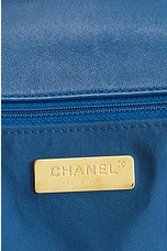 FWRD Renew Chanel Matelasse Chain Shoulder Bag in Blue, view 5, click to view large image.