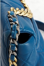 FWRD Renew Chanel Matelasse Chain Shoulder Bag in Blue, view 8, click to view large image.