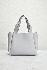 FWRD Renew Prada Vitello Daino Dynamique Handbag in Grey, view 3, click to view large image.