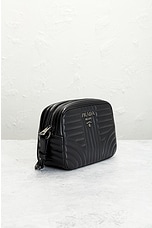 FWRD Renew Prada Diagramme Shoulder Bag in Black, view 4, click to view large image.