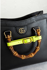 FWRD Renew Gucci Bamboo Diana 2 Way Handbag in Black, view 5, click to view large image.