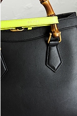 FWRD Renew Gucci Bamboo Diana 2 Way Handbag in Black, view 6, click to view large image.