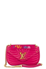 FWRD Renew Louis Vuitton New Wave MM Shoulder Bag in Red, view 1, click to view large image.