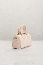 FWRD Renew Louis Vuitton Monogram Nano Speedy Handbag in Pink, view 4, click to view large image.