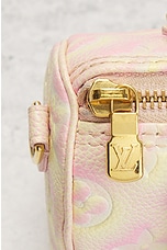 FWRD Renew Louis Vuitton Monogram Nano Speedy Handbag in Pink, view 6, click to view large image.
