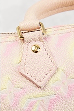 FWRD Renew Louis Vuitton Monogram Nano Speedy Handbag in Pink, view 7, click to view large image.
