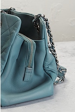 FWRD Renew Chanel Caviar Shopping Tote Bag in Blue, view 7, click to view large image.