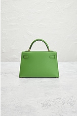 FWRD Renew Hermes Mini Kelly Handbag in Yucca, view 3, click to view large image.
