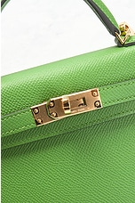 FWRD Renew Hermes Mini Kelly Handbag in Yucca, view 5, click to view large image.