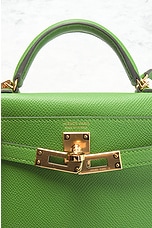 FWRD Renew Hermes Mini Kelly Handbag in Yucca, view 6, click to view large image.