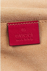 FWRD Renew Gucci GG Marmont Quilted Leather Shoulder Bag in Red, view 5, click to view large image.