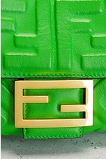 FWRD Renew Fendi Baguette Shoulder Bag in Green, view 6, click to view large image.