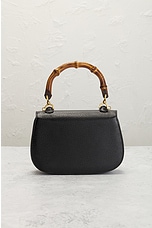 FWRD Renew Gucci Bamboo Handbag in Black, view 3, click to view large image.