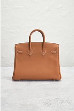 FWRD Renew Hermes Birkin 25 Togo Handbag in Gold, view 3, click to view large image.