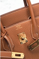 FWRD Renew Hermes Birkin 25 Togo Handbag in Gold, view 6, click to view large image.